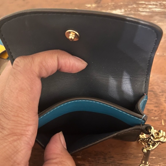 Coach ColorBlock Poppy Crossbody Bag with Detachable Cardholder Multicolor - Picture 7 of 11